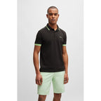 BOSS Paddy 1 Charcoal Regular Fit Men's Polo Shirt Black (50512995-016) Boss