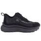 Women's sneakers with mesh and rhinestones black Goe TT2N4041 Goe