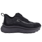 Women's sneakers with mesh and rhinestones black Goe TT2N4041 Goe