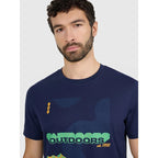 Men's regular printed T-shirt 4F 4FRAW25TTSHM3378-31S