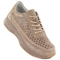 Women's leather openwork shoes, light brown, Sergio Leone SP013 To be categorized Your Sports Performance