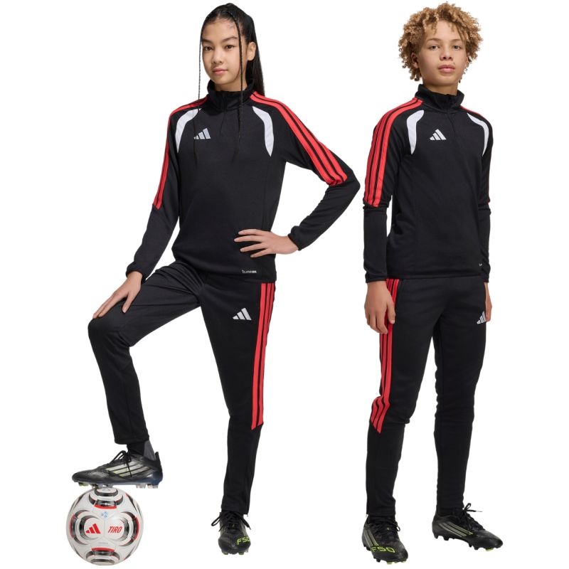 adidas Tiro 26 League kids' pants black and red JY9677 Clothing Your Sports Performance