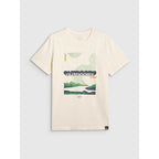 Men's regular printed T-shirt 4F 4FRAW25TTSHM3378-11S 4f