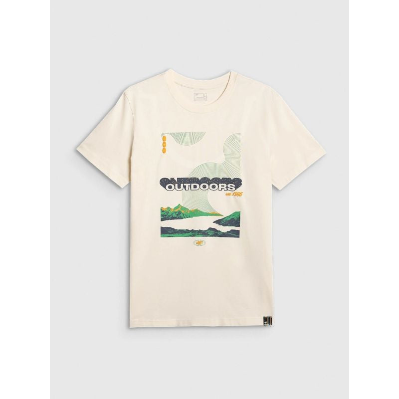Men's regular printed T-shirt 4F 4FRAW25TTSHM3378-11S 4f