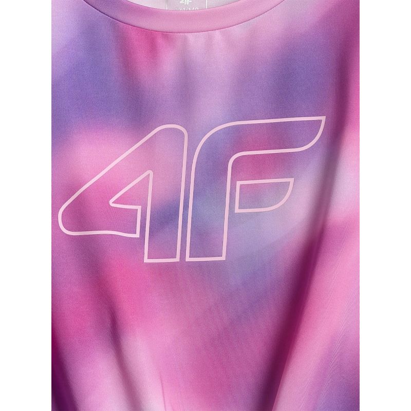 Girls' quick-drying sports crop-top 4F 4FJRSS26TFTSF2387-90A 4f