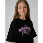 Oversized T-shirt with print for girls 4F 4FJRAW26TTSHF4242-20S
