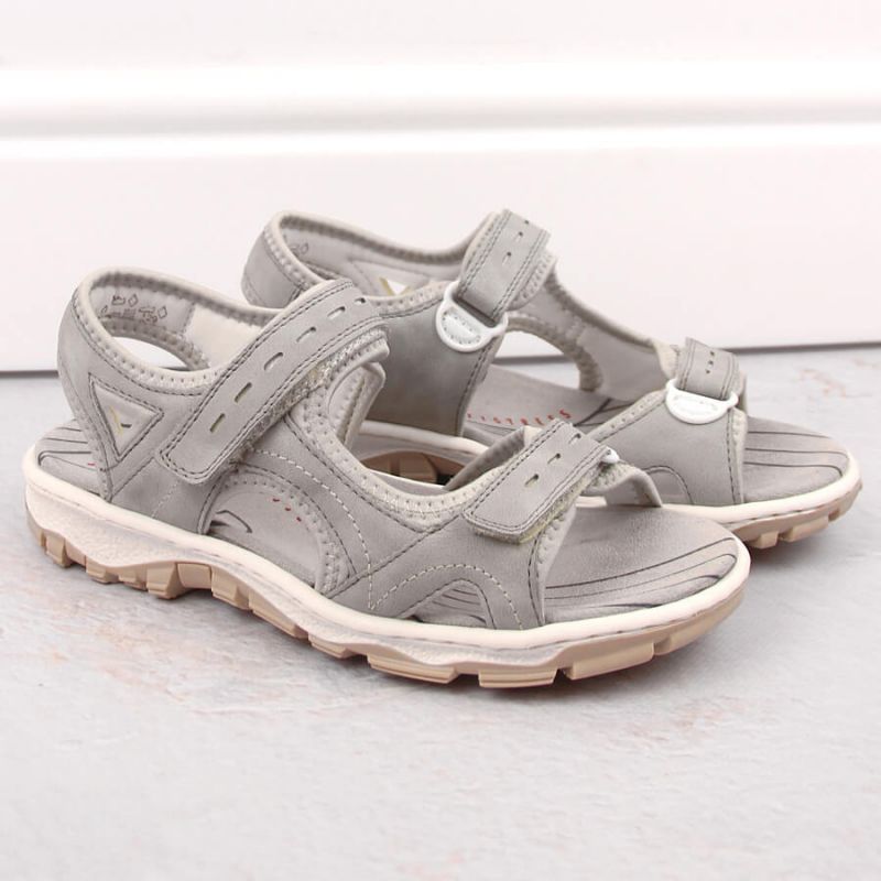 Comfortable Rieker W RKR674 gray sandals Footwear/Lifestyle/Rieker Your Sports Performance