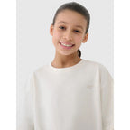 Girls' oversize plain T-shirt 4F 4FJWSS25TTSHF1851-12S