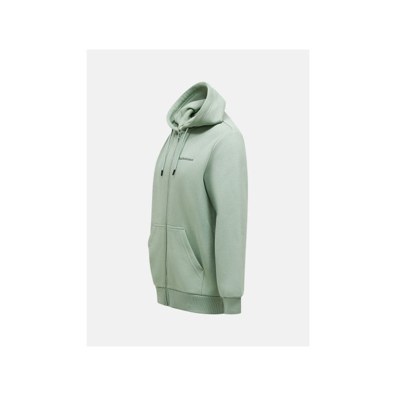 PEAK PERFORMANCE M Original Small Logo Zip Hood Green