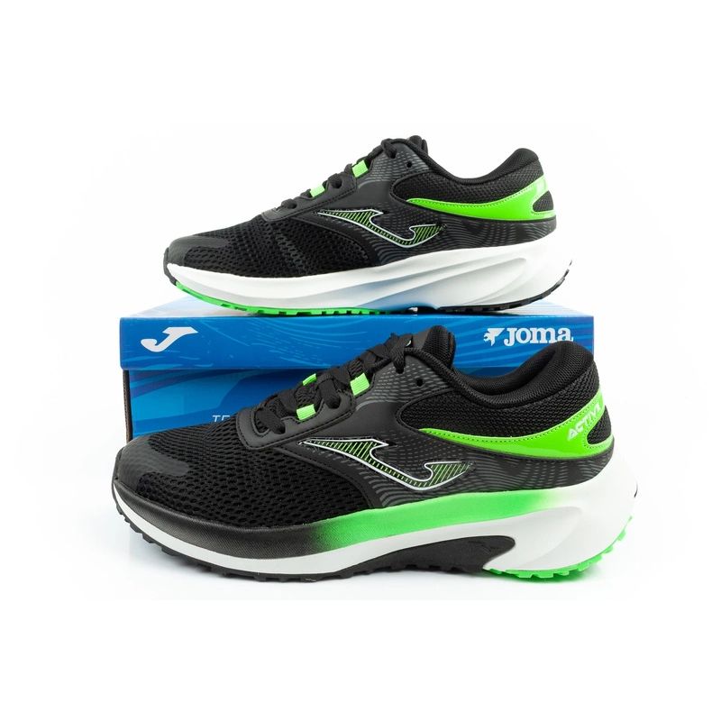 Joma Active men's running shoes, comfortable, durable, black, green, white Joma