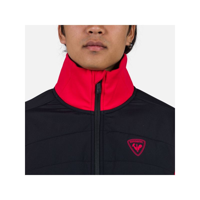 Rossignol Classique Hybrid Clim Fz sweatshirt red Rossignol