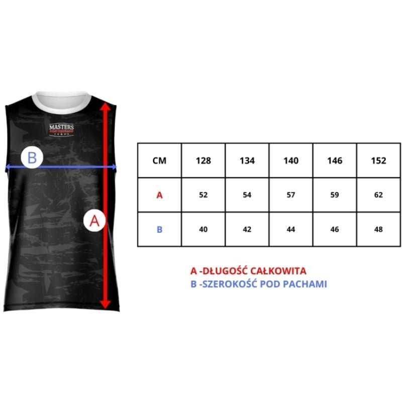MASTERS "FIGHT" Kick Light Sleeveless T-Shirt (Children's Size) (WAKO APPROVED) To be categorized Your Sports Performance