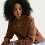 Nike Studio Fleece Medium Weight Women's Sweatshirt Light Brown IM8100 259
