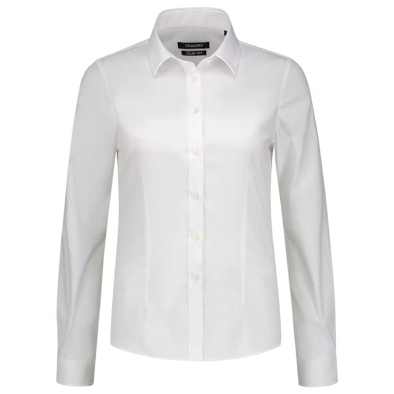 Malfini Fitted Stretch Blouse W MLI-T24T0 white Clothing/Lifestyle/T-shirts/Malfini Malfini