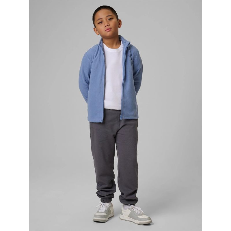 Regular fleece without hood for boys 4F 4FJRSS26TFLEM508-32S 4f