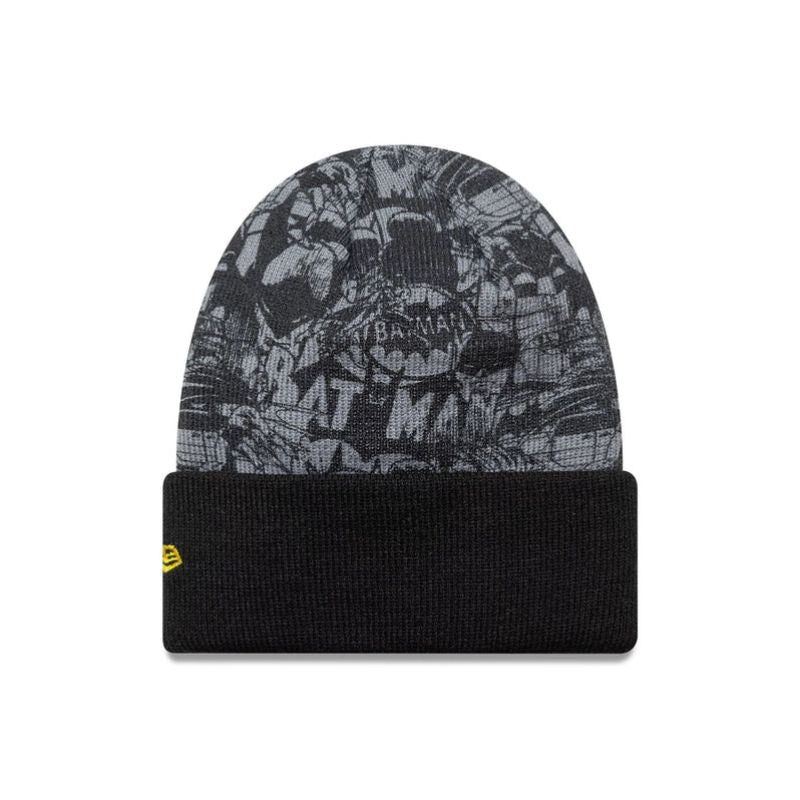 New Era Batman Youth DC Black Cuff Knit Beanie - 60691137 Odzież/Czapki/Czapki z daszkiem Your Sports Performance