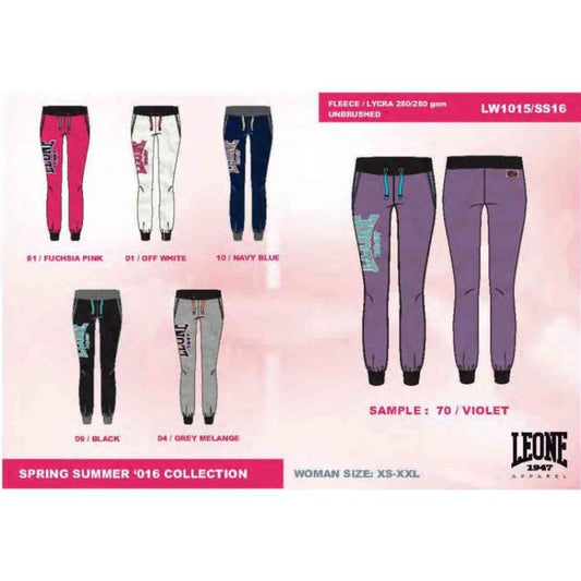 LEONE LW1015/S16 women's long trousers gray "M" In preparation Your Sports Performance