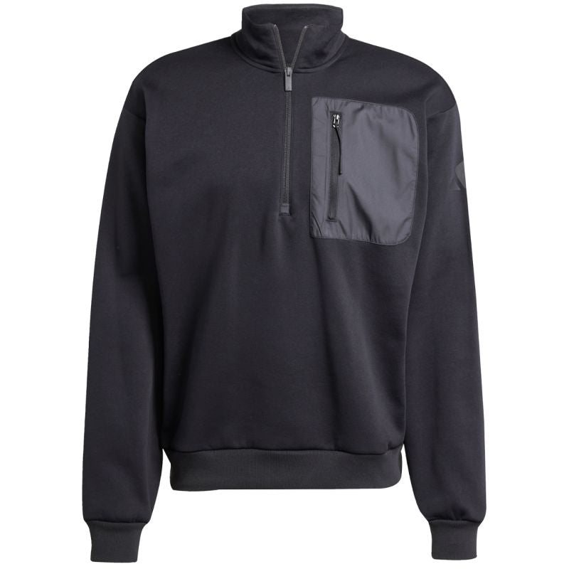 Men's adidas City Escape Fleece Half-Zip GD Sweatshirt Black JF3290 To be categorized Your Sports Performance
