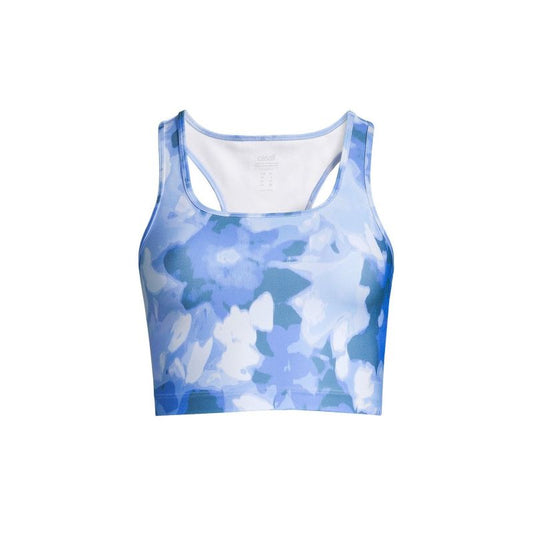 CASALL Blossom Square Neck Sports Top Blue Import z PMSport Your Sports Performance