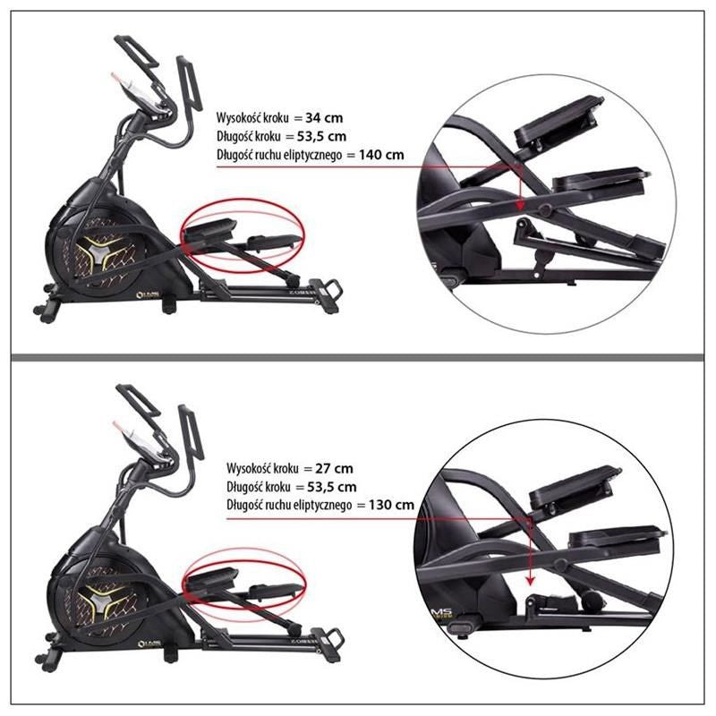 HMS H1802 magnetic elliptical trainer In preparation Your Sports Performance