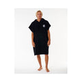 RIP CURL Logo Hooded Towel Poncho Black