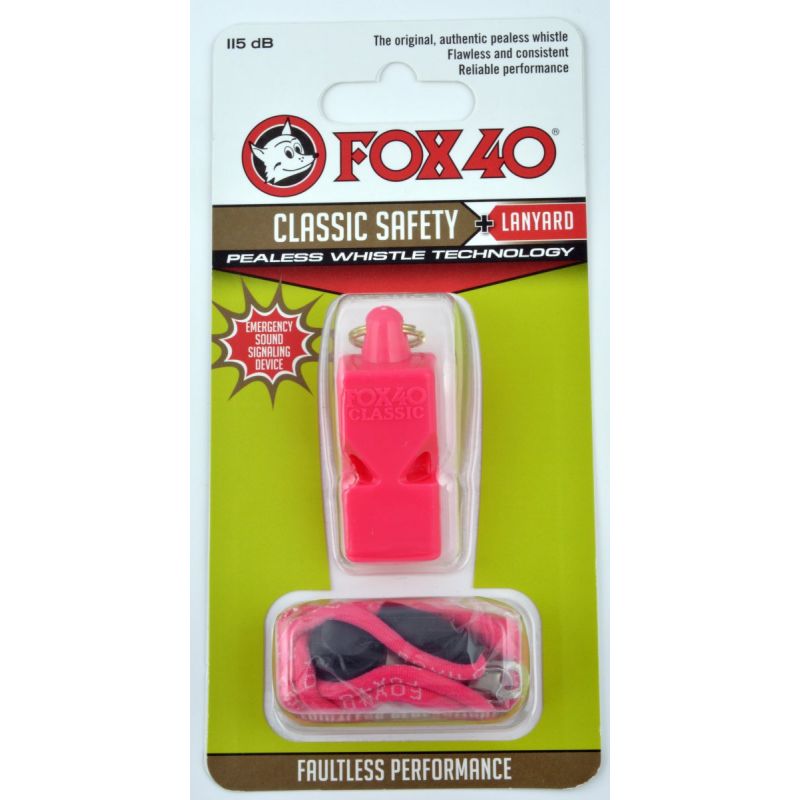 FOX Classic whistle + string 9903-0408 pink Accessories/Referee accessories Your Sports Performance