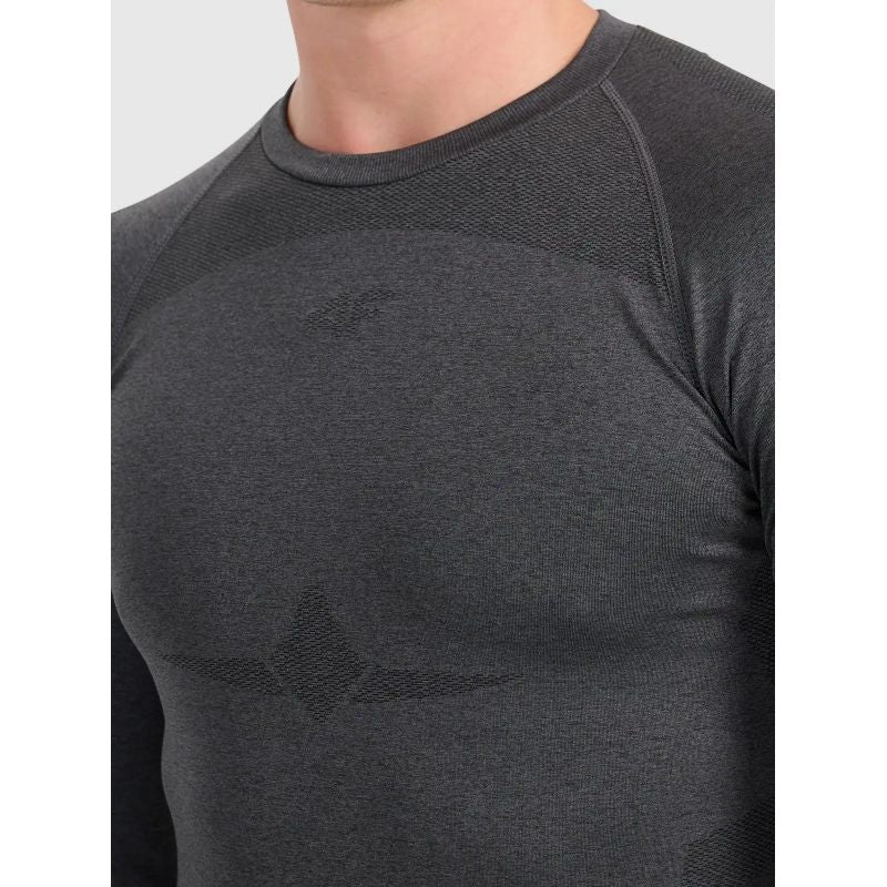Seamless thermal ski underwear with quick-drying finish - men's longsleeve 4F 4FWAW26USEAM311-21M