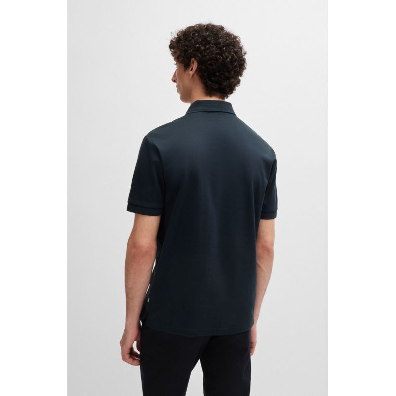BOSS Parlay 143 BLU Men's Polo Shirt Classic Regular Fit Navy Blue (50515596-405) Boss