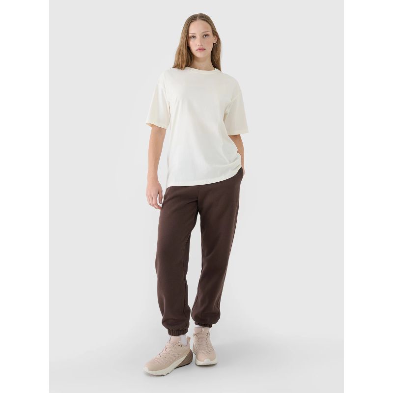Women's oversize plain T-shirt 4F 4FRSS25TTSHF2694-11S *Kategoria tymczasowa Your Sports Performance