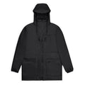 Rains CARGO LONG JACKET W3 12060 01 BLACK Clothing Your Sports Performance