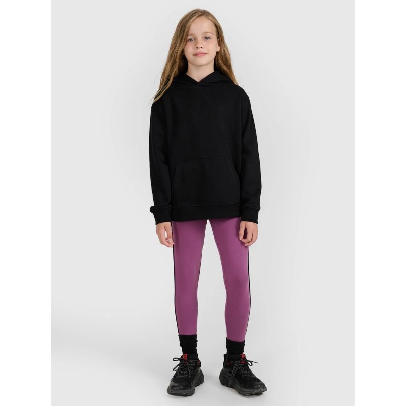 Girls' sweatshirt with hood, open, 4F 4FJWMM00TSWSF1862-20S *Kategoria tymczasowa Your Sports Performance