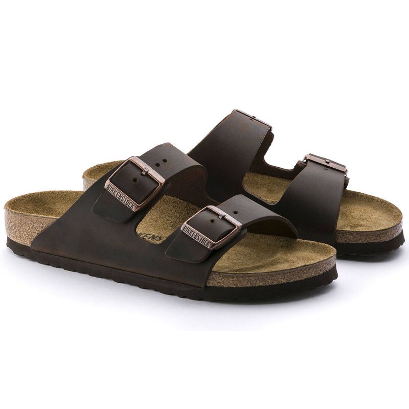 Women's/men's brown Birkenstock Arizona Nubuck Habana narrow flip-flops (52533) Footwear/Lifestyle/Birkenstock/Klapki/chodaki Birkenstock
