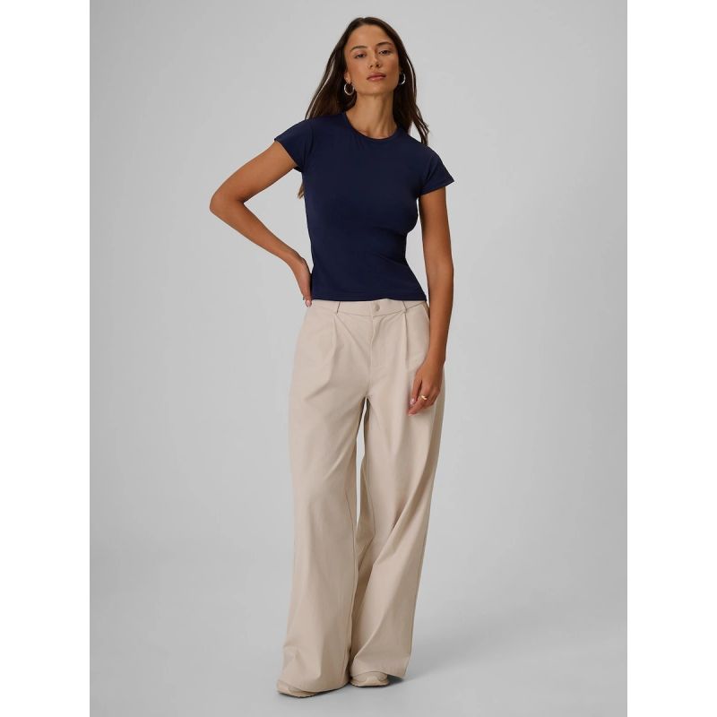 Women's wide leg trousers 4F 4FRSS26TTROF1970-12S 4f