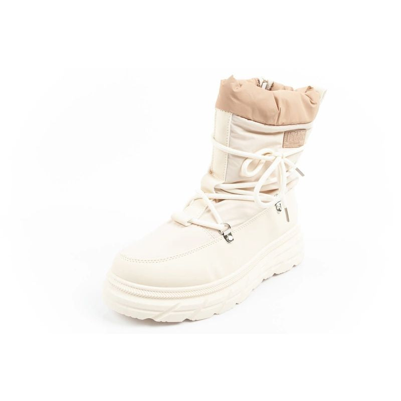 Lee Cooper women's winter hiking shoes, insulated, beige and cream Lee Cooper