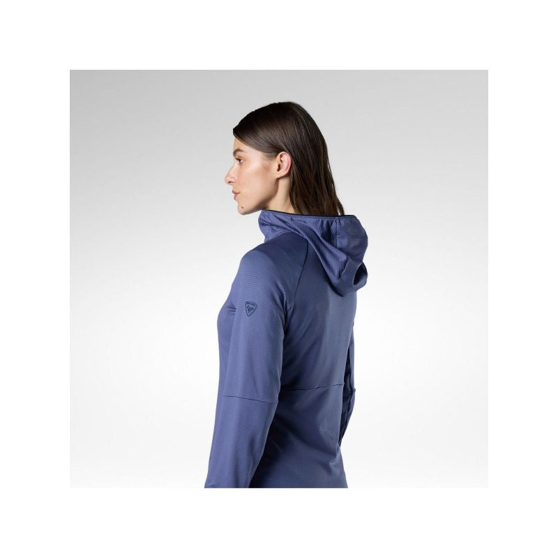 ROSSIGNOL Women's W Textured Hoodie Mid Layer Navy Blue