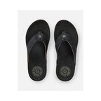 RIP CURL Pacific Rinse Bloom Open Toe Men's Flip-Flops Black