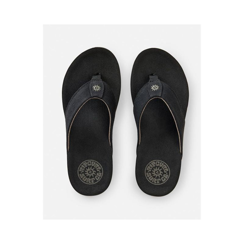 RIP CURL Pacific Rinse Bloom Open Toe Men's Flip-Flops Black