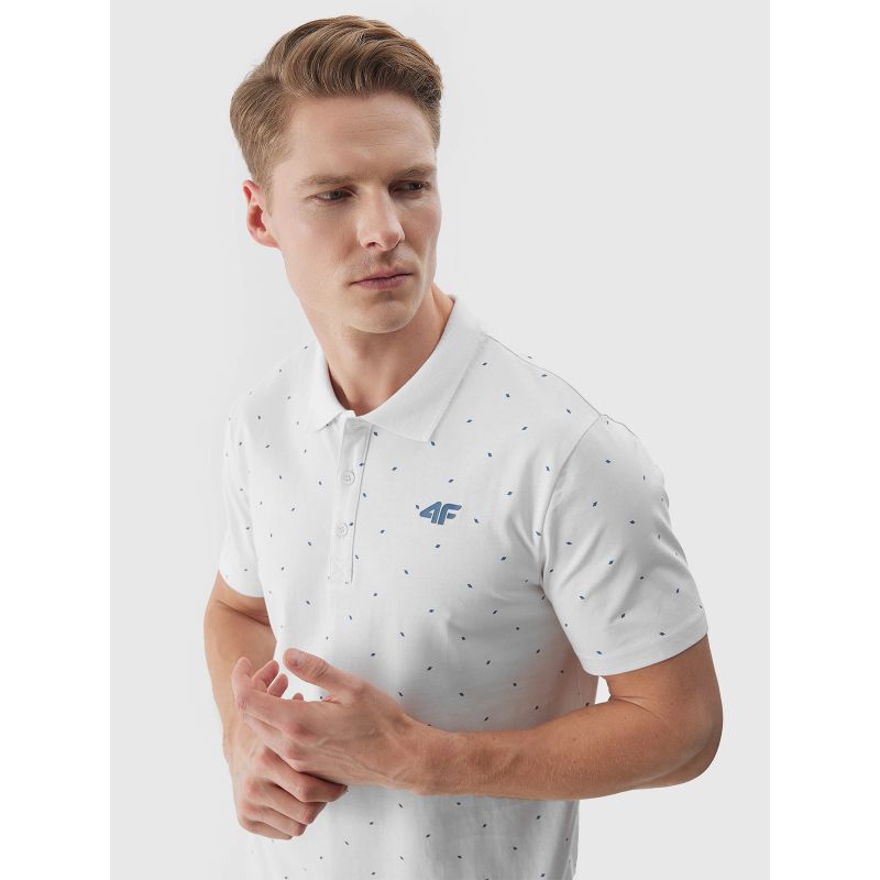 Men's polo shirt 4F 4FWSS25TPTSM703-10S *Kategoria tymczasowa Your Sports Performance