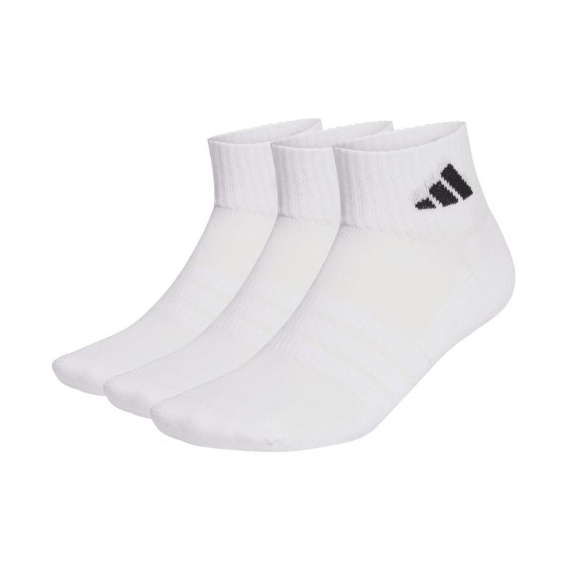 adidas Cushioned Sportswear Ankle 3P Socks, White JZ0523