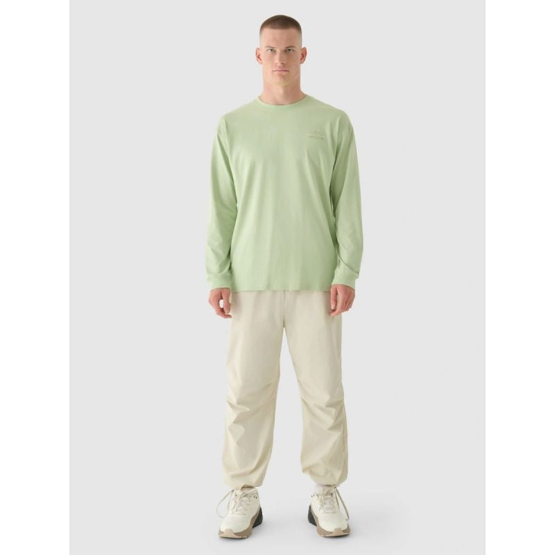 Men's oversize longsleeve with print 4F 4FRAW24TLONM502-44S *Kategoria tymczasowa Your Sports Performance