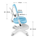 Junior 4.6 Blue Swivel Chair Fotele/Fotele biurowe Your Sports Performance