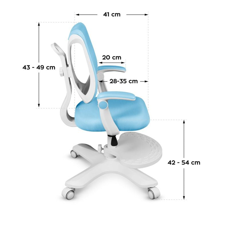 Junior 4.6 Blue Swivel Chair Fotele/Fotele biurowe Your Sports Performance