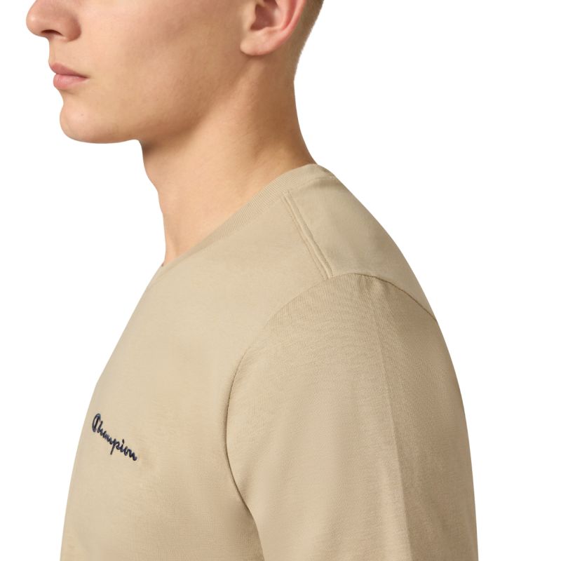 Champion SS Tee Beige Men's T-Shirt 221798 MS041