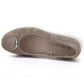 Women's beige leather wedge shoes Vinceza 95412 Vinceza