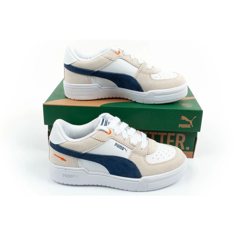 Puma Kids' CA Pro Remix PS Sports Sneakers Beige Leather Unisex
