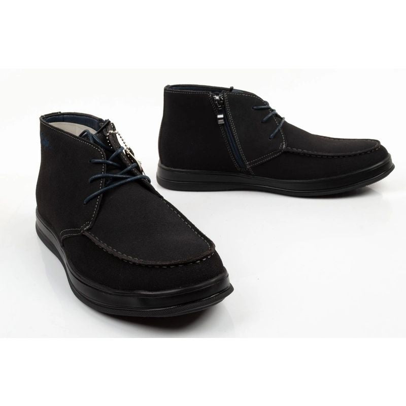 Lee Cooper men's shoes elegant leather ankle boots with zipper