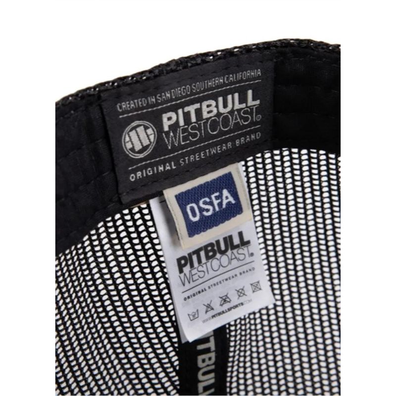 PitBull Mesh Dogs Flat Snapback Trucker Cap - 629011918900 Odzież/Czapki/Czapki z daszkiem Your Sports Performance