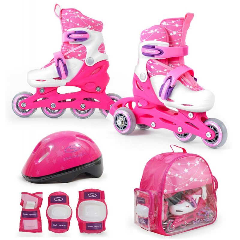 SMJ Sport Combo Pink LED set: 2in1 roller skates HS-TNK-000009549 Accessories/Skating/Rolki (pozostałe) Your Sports Performance
