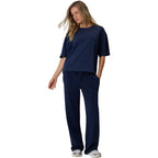 Women's 4F F3489 Navy Blue T-Shirt 4FWAW26TTSHF3489 31S