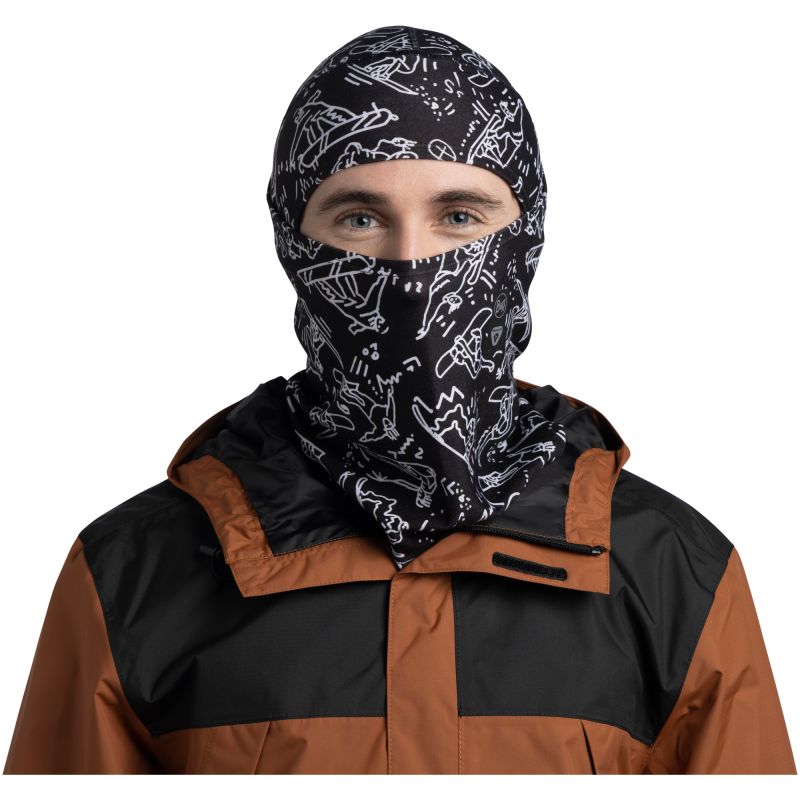 BUFF THERMONET® HINGED BALACLAVA TIVAT BLACK